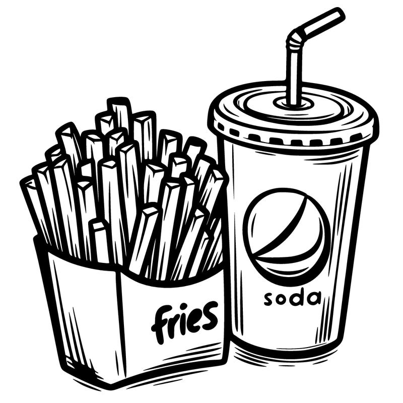 fries and soda