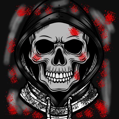 skull hoodie