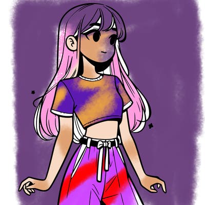 girl in a cute crop top