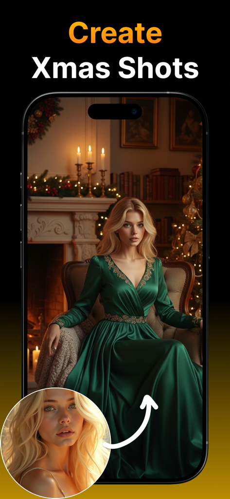 VidmAIアプリでAI生成されたクリスマスをテーマにした動画作成