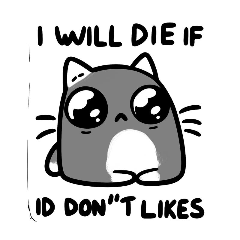 a cat that will die if we don’t get 10 likes