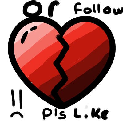 a blank heart