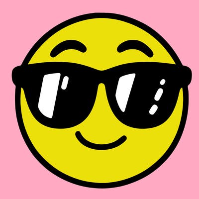 emoji with sunglasses