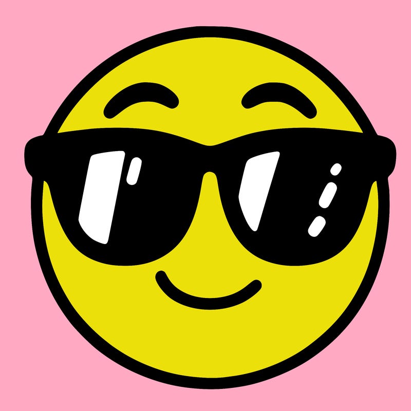 emoji with sunglasses