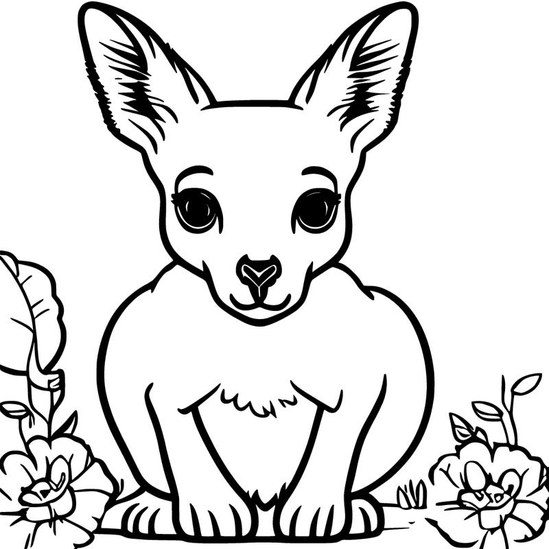 a baby kangaroo
