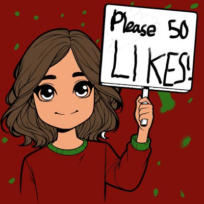 realistic girl holding up a sign