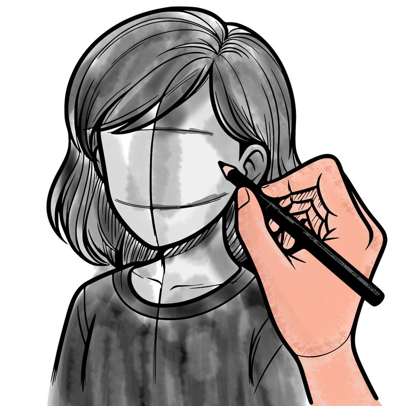 drawing a realistic person