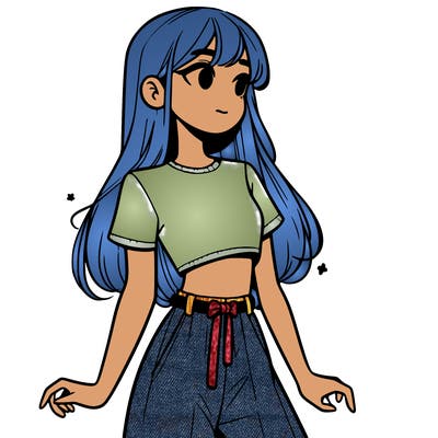 girl in a cute crop top