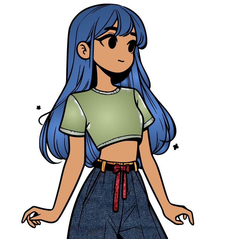 girl in a cute crop top