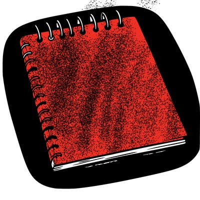 a blank sketch pad