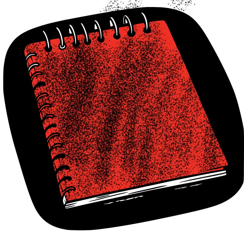 a blank sketch pad