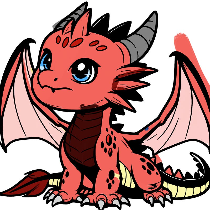 fierce baby night dragon