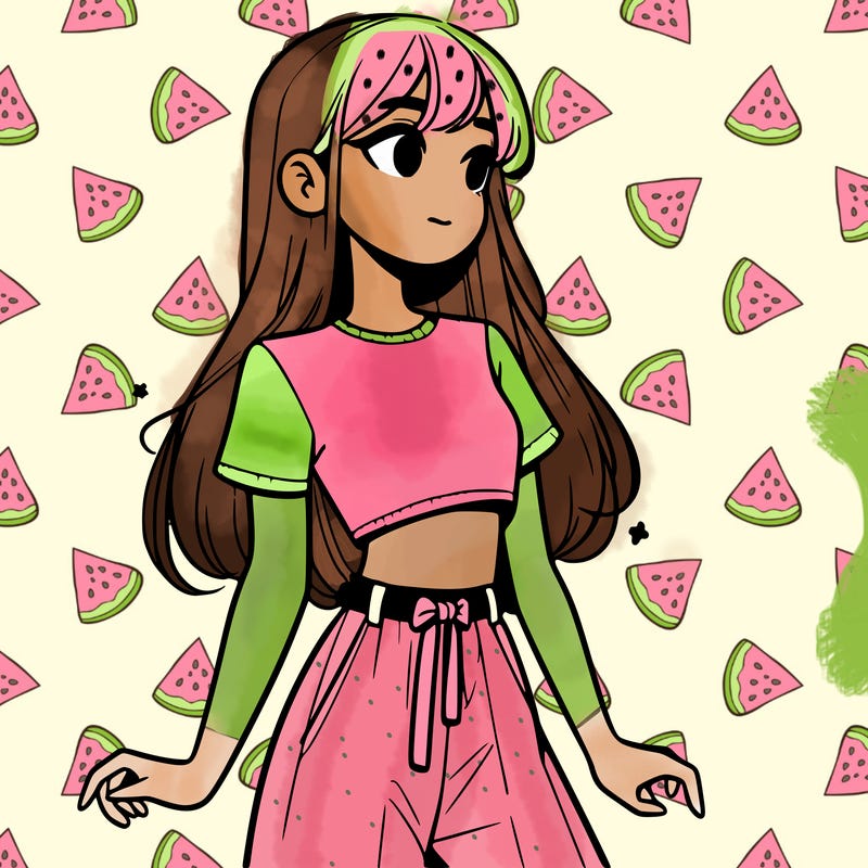 girl in a cute crop top