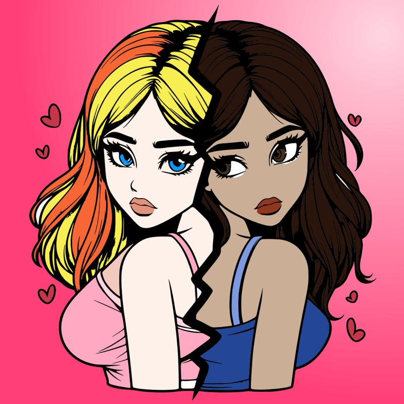 realistic girl split