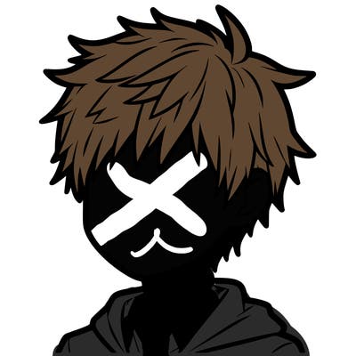 a boy faceless anime