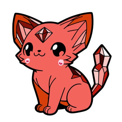 crystal kitten