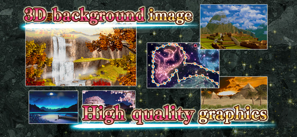 上海麻雀クラシックの高画質な3D風景背景のショーケース。