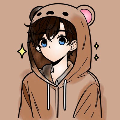 a 17 year old boy in a cute animal hoodie