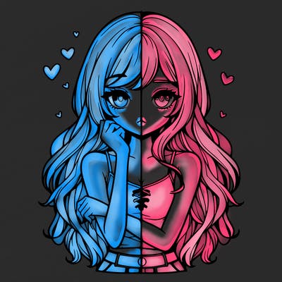 realistic girl split