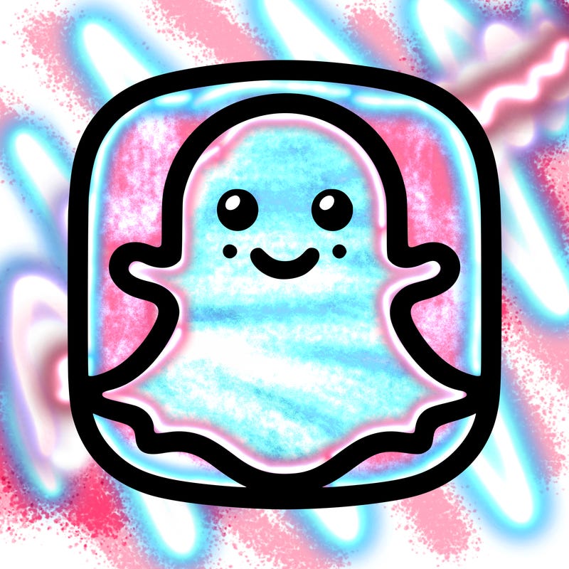 snapchat logo without a face