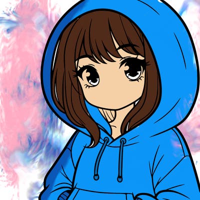 girl with hoodie