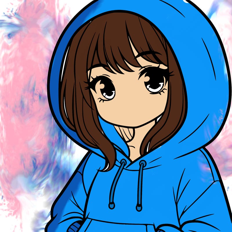 girl with hoodie