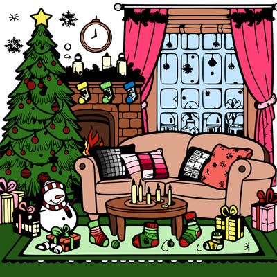 christmas living room