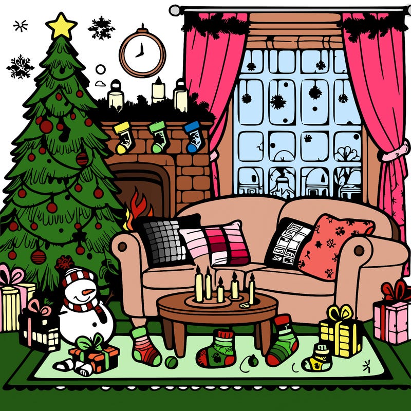 christmas living room