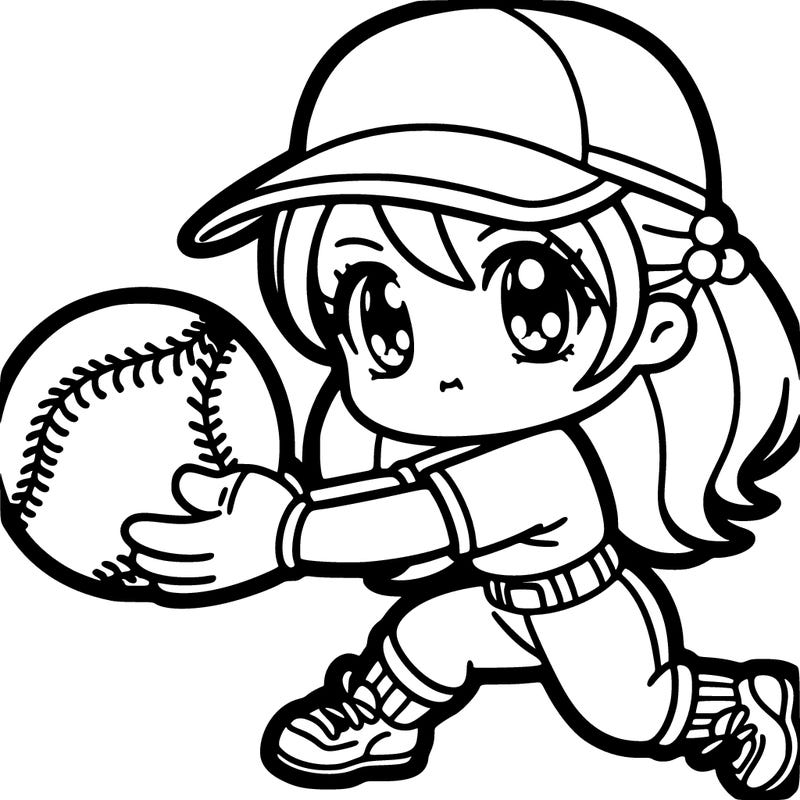 soft ball player