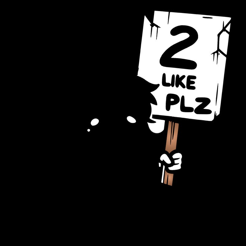 small poor toddler crying with sign that says 2 like plz