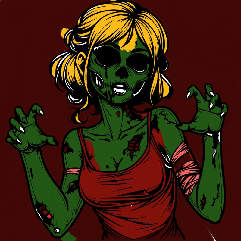 realistic zombie girl