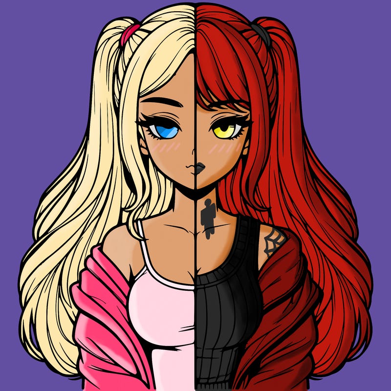 realistic girl split