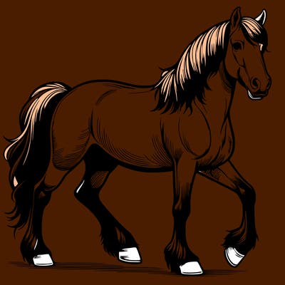 realistic horse