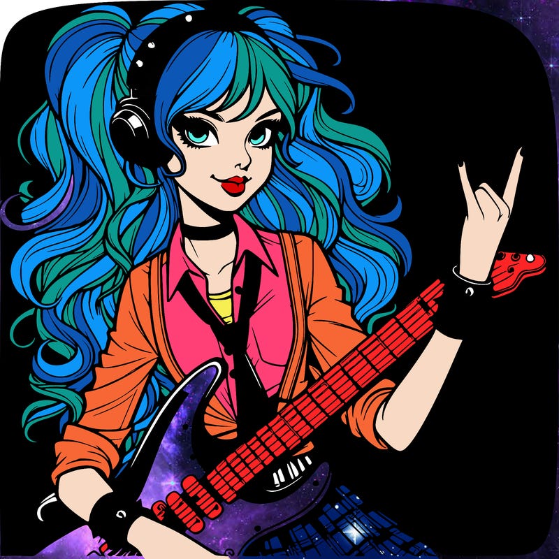 realistic rock and roll girl