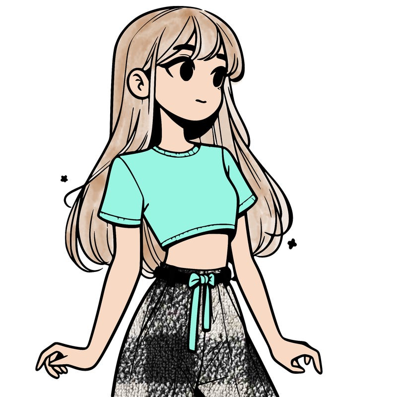 girl in a cute crop top