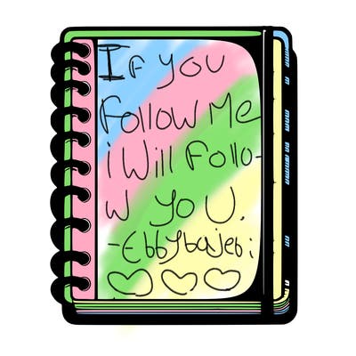 blank, realistic notebook