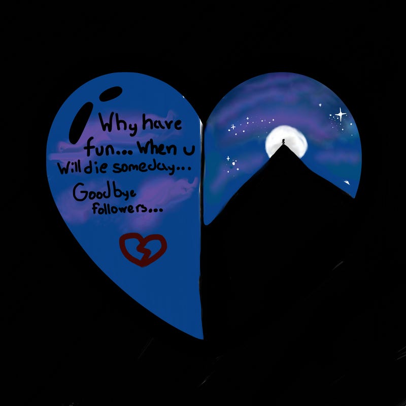 a blank heart