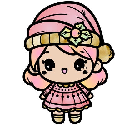cute christmas girl