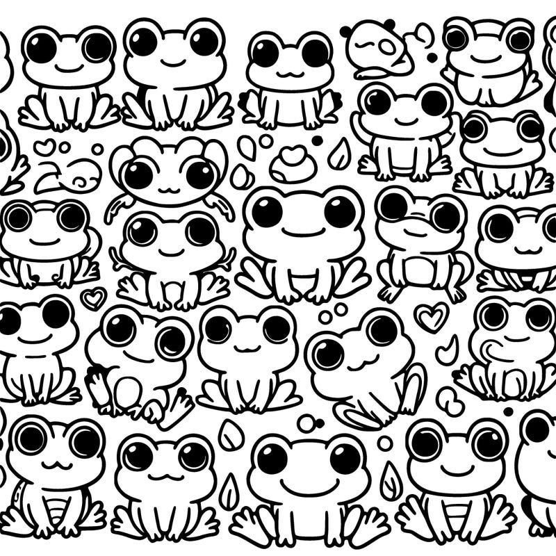 50 cute baby froggies