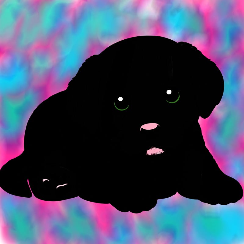 a cute realistic puppy