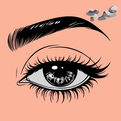 eye closed realistic
