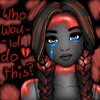 realistic girl with braids