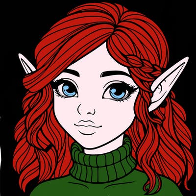 realistic girl elf