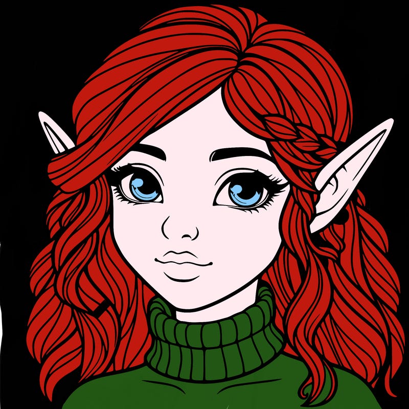 realistic girl elf