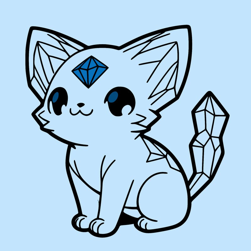 crystal kitten