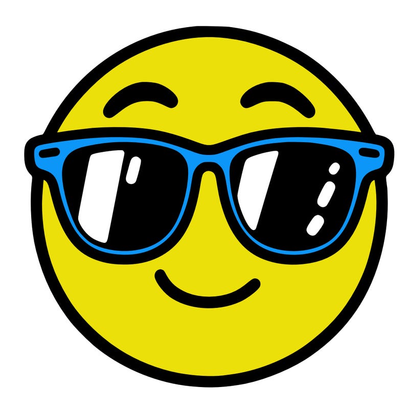 emoji with sunglasses