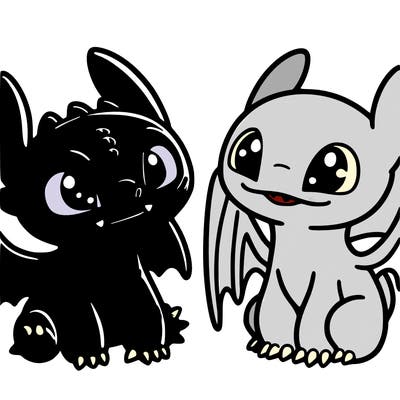 toothless and light fruy