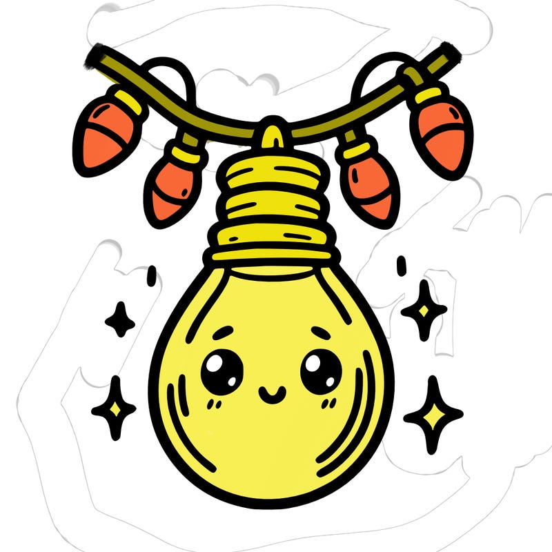 small bulb of a garland