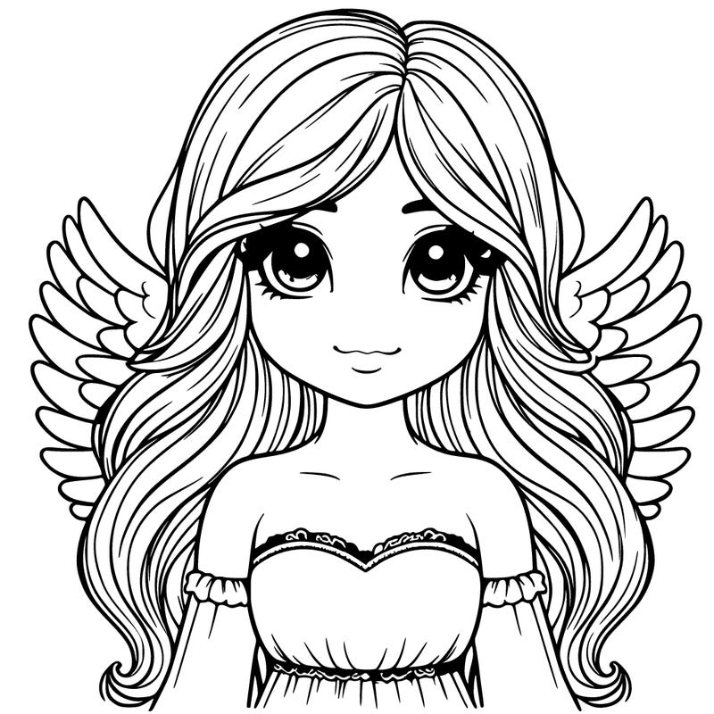 realistic angel girl