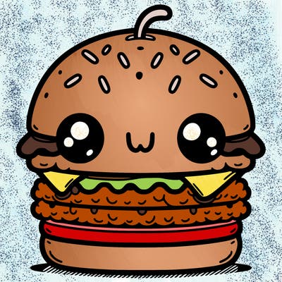 burger cute